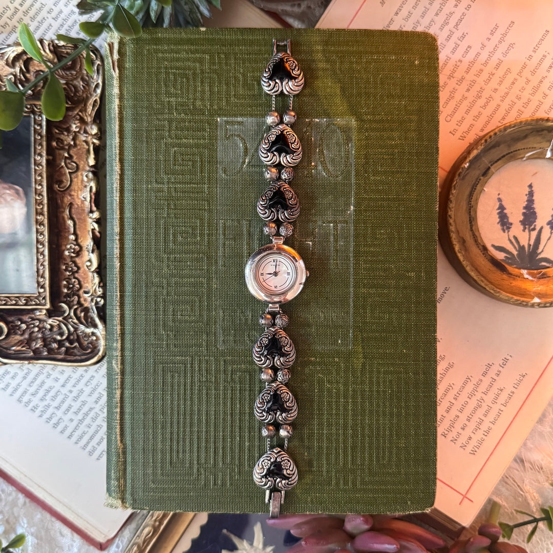 Silver Heart Charm Watch