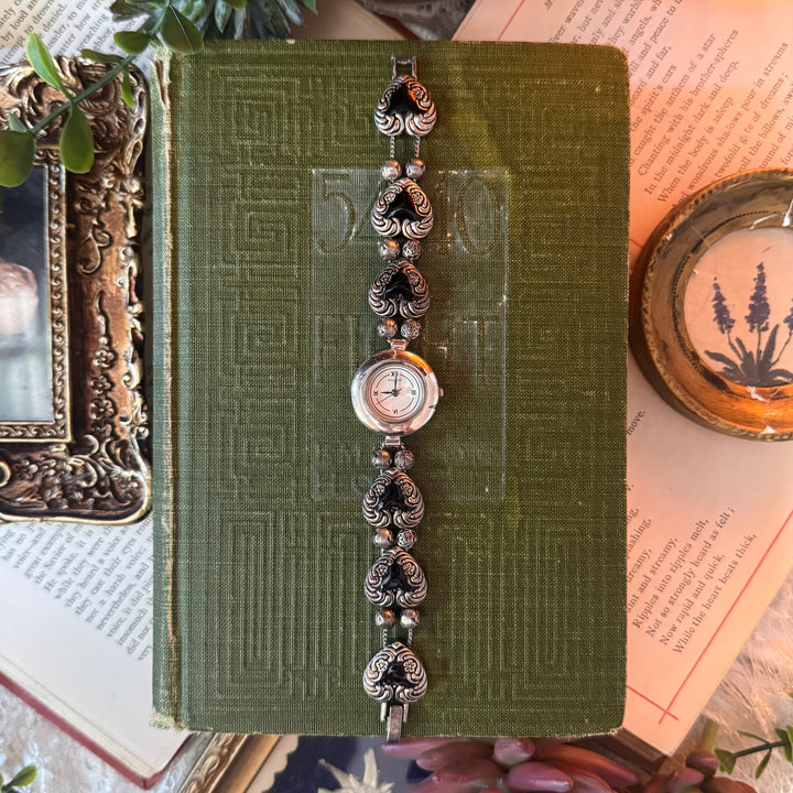 Silver Heart Charm Watch