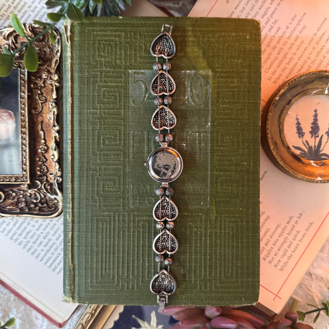 Silver Heart Charm Watch