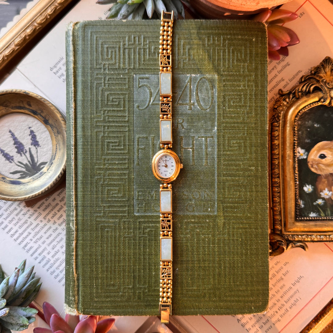 Gold Jade Watch