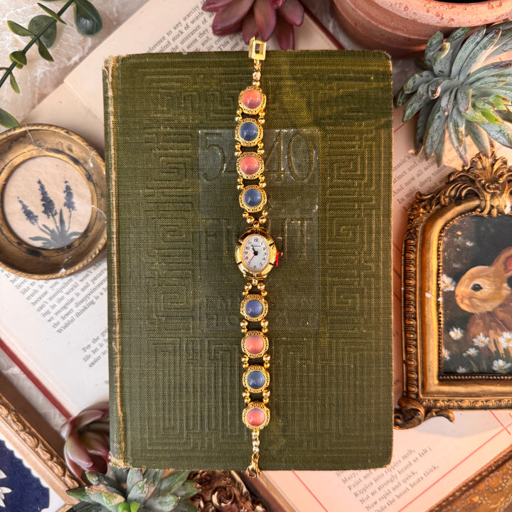 Gold Handmade Beaded Watch