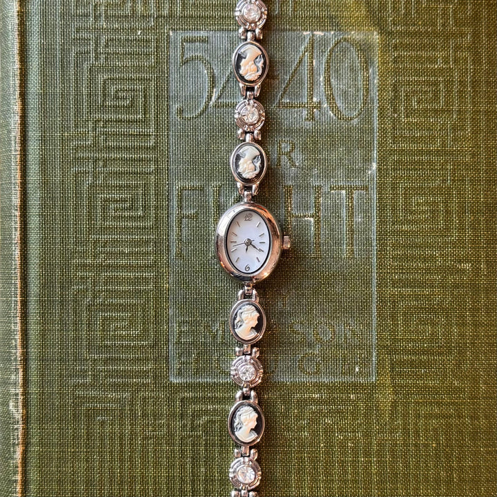 Silver Cameo Watch