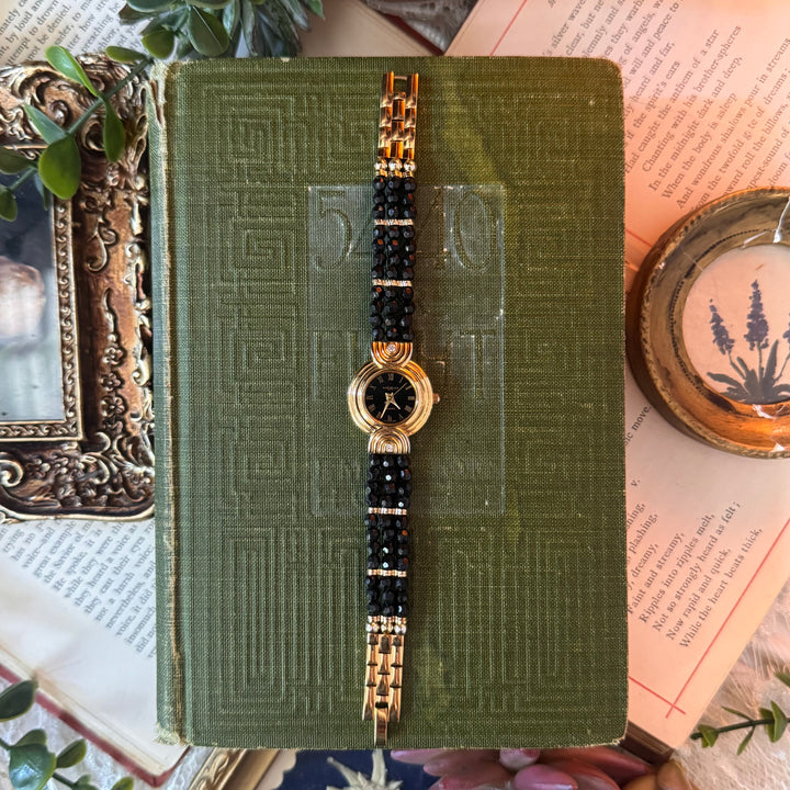 Gold Beaded Watch