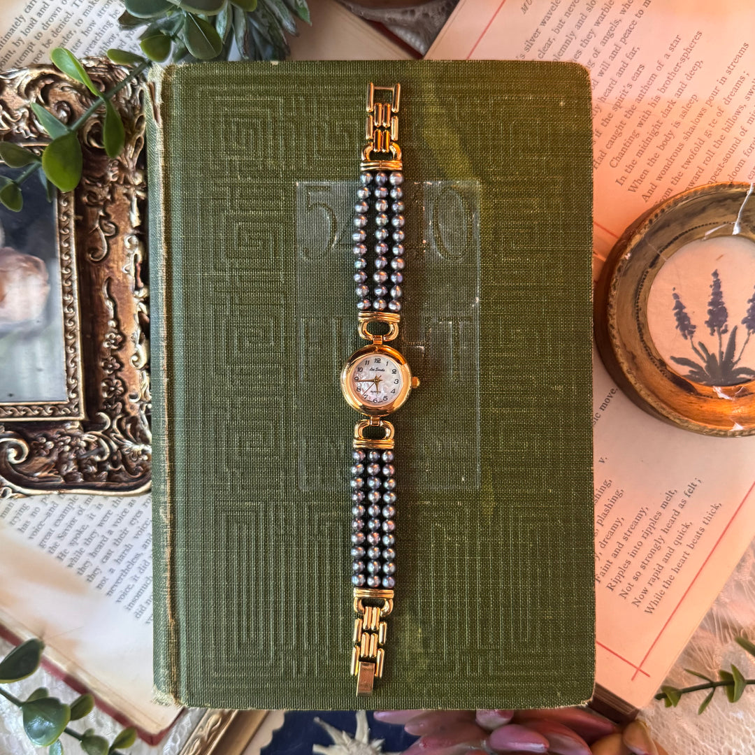 Gold Pearl Watch