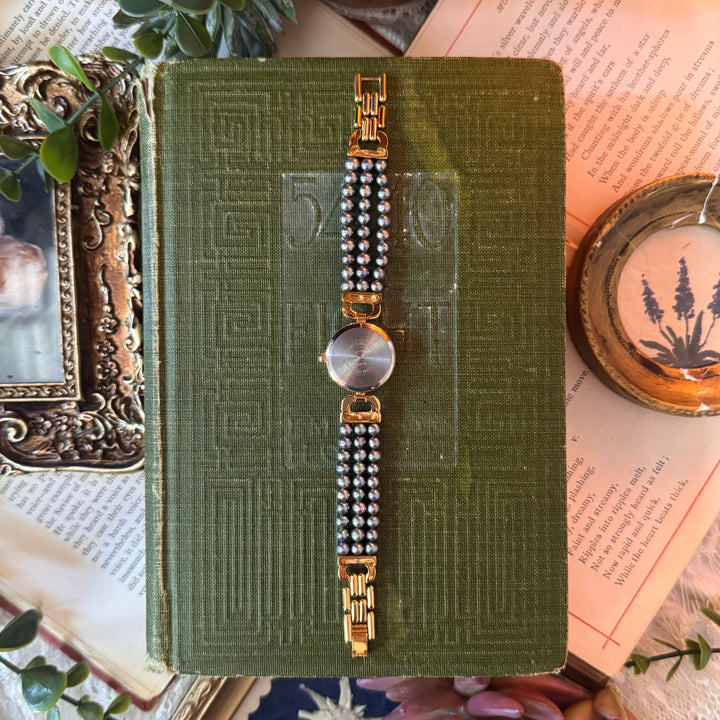 Gold Pearl Watch