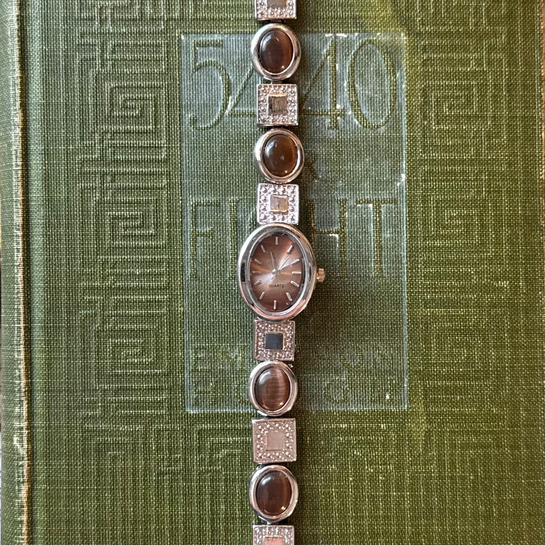 Silver Abalone Watch