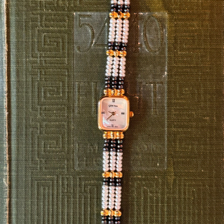 Gold Beaded Watch