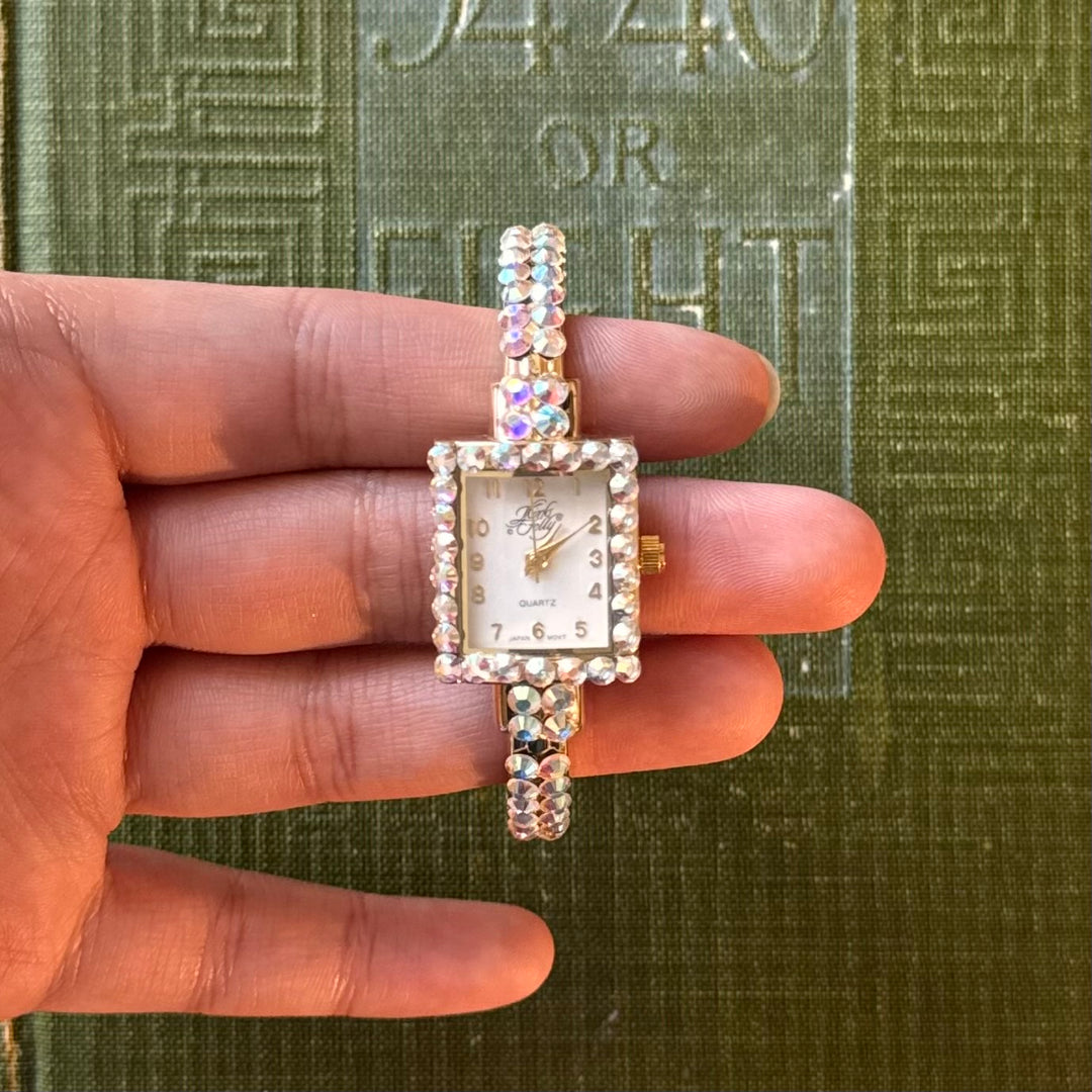 Gold Kirks Folly Bedazzled Watch