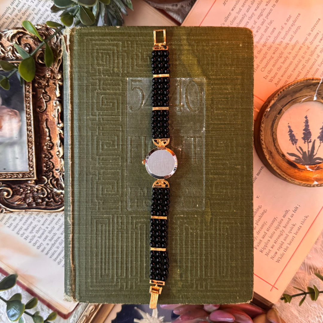 Gold Beaded Watch
