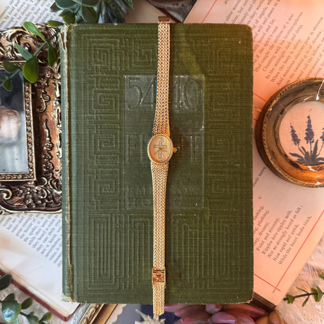 Gold Cross Watch
