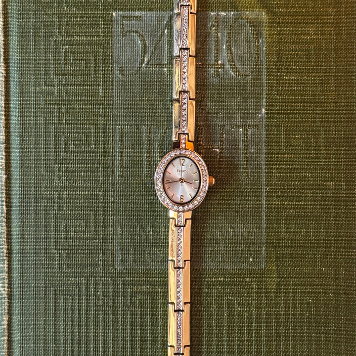 Gold Watch with Rhrinestones