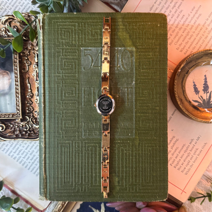 Gold Watch with Rhrinestones