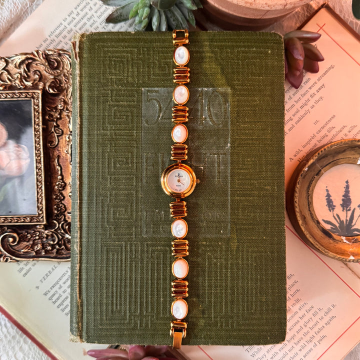 Gold Pearl Watch