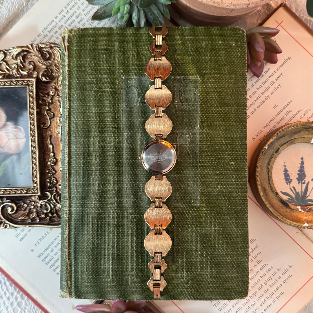 Gold Watch with Lapis Lazuli Stones