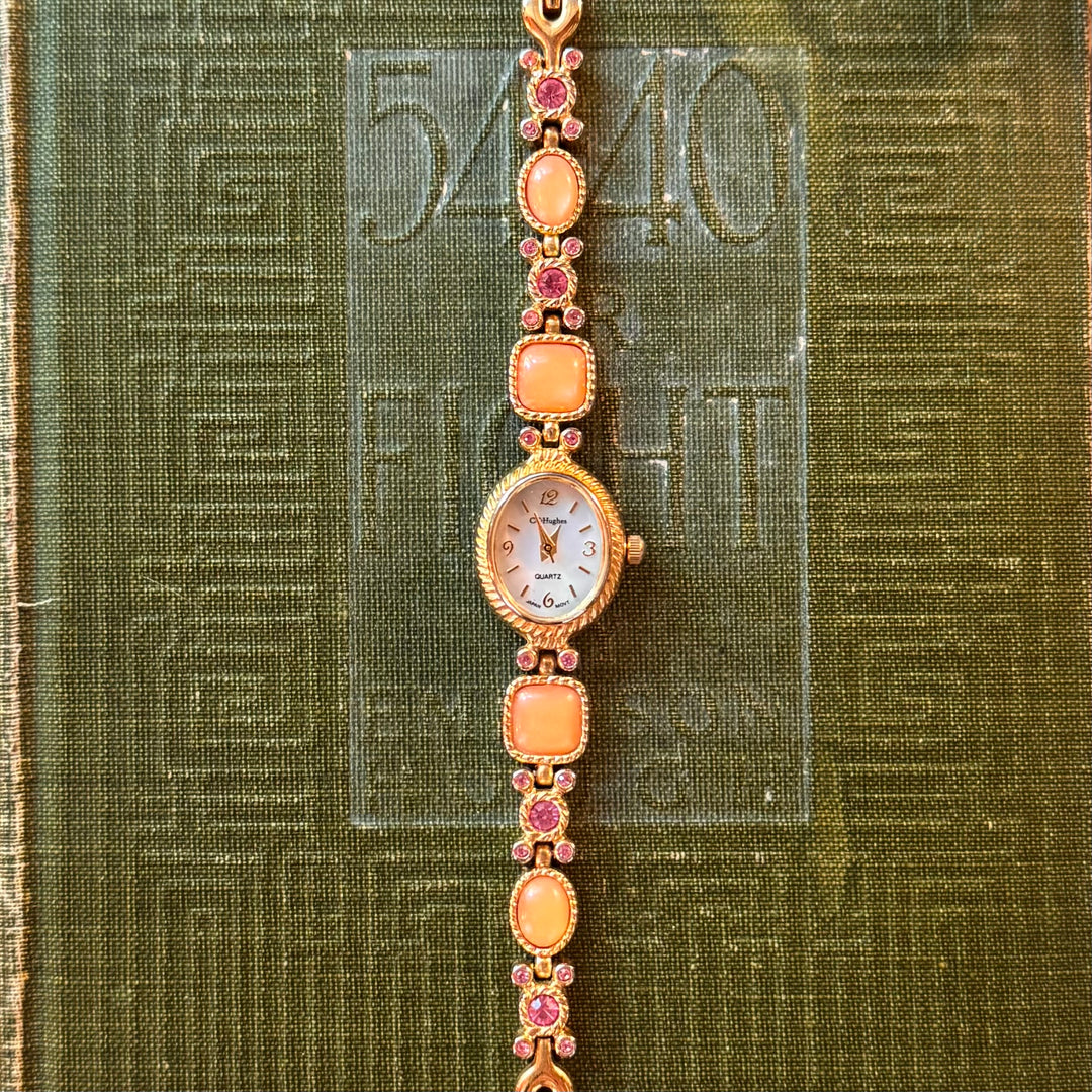Gold Pink & Peach Watch