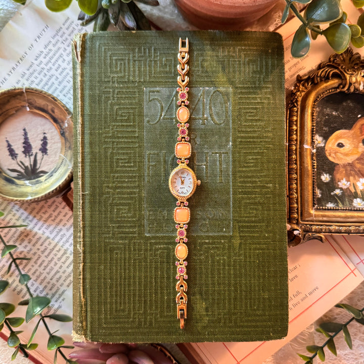 Gold Pink & Peach Watch