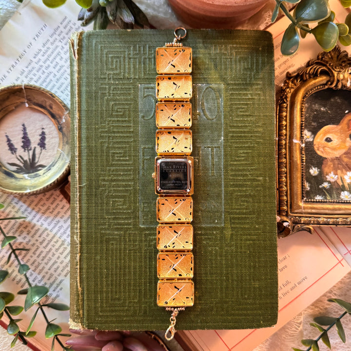 Repurposed Gold Joan Rivers Watch