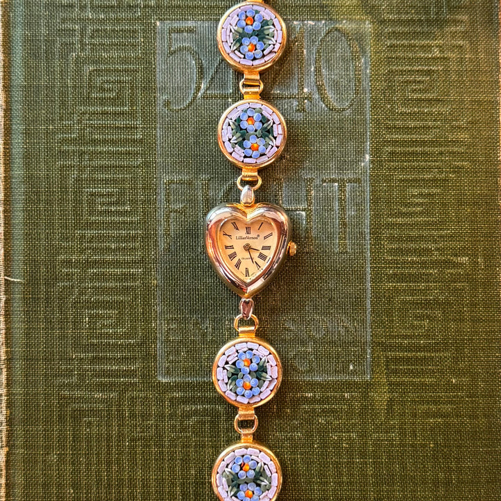 Repurposed Gold Micro Mosaic Watch