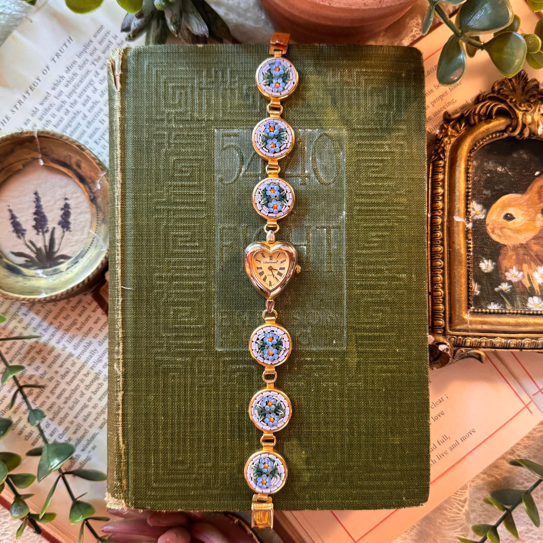 Repurposed Gold Micro Mosaic Watch