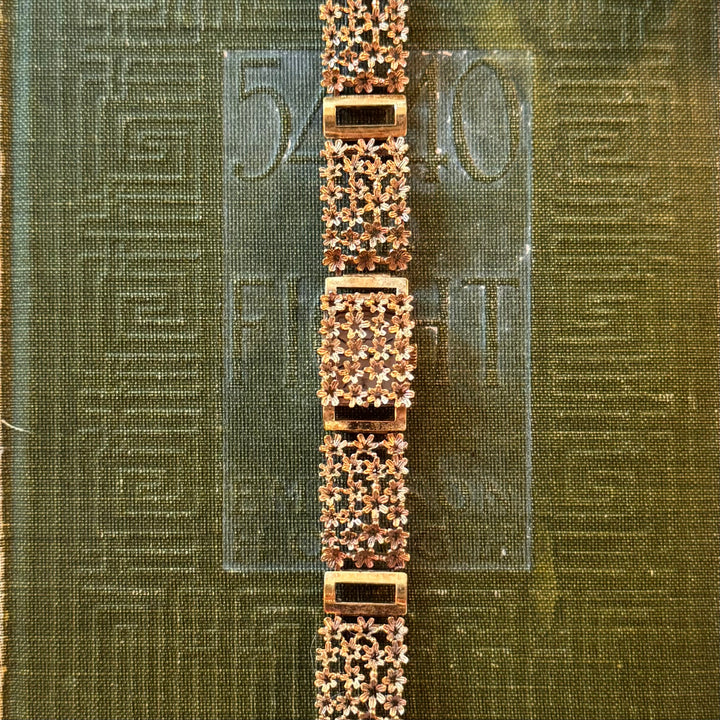 Gold Floral Peekaboo Watch