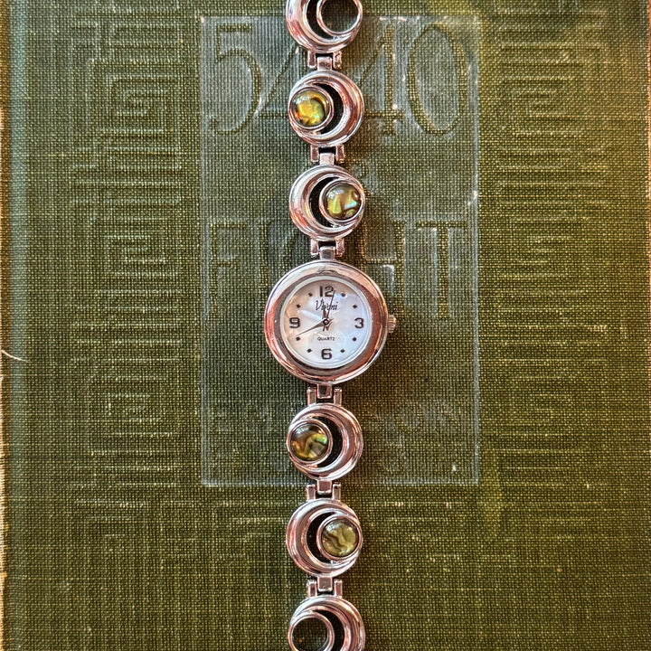 Silver Abalone Watch