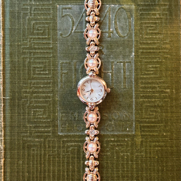 Gold Pearl Watch