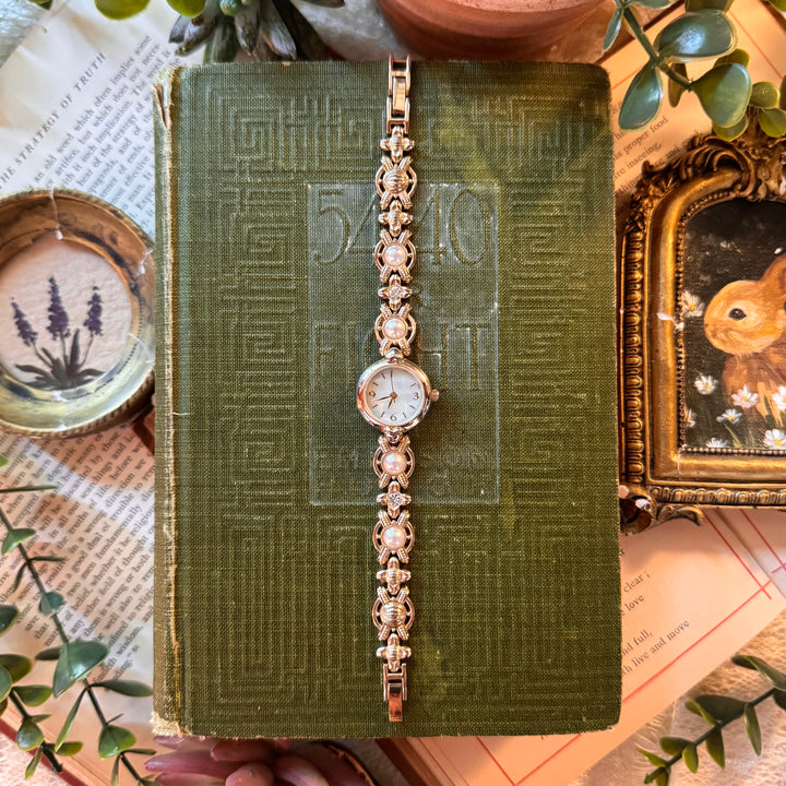 Gold Pearl Watch