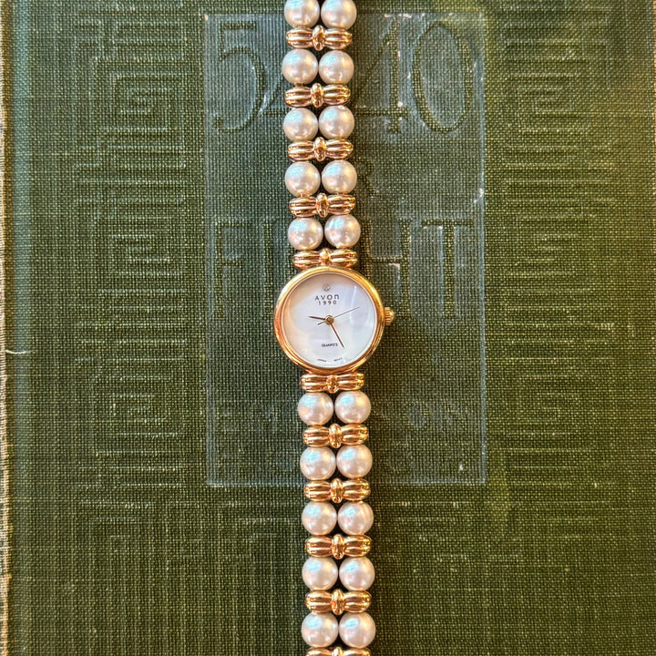 Gold Pearl Watch
