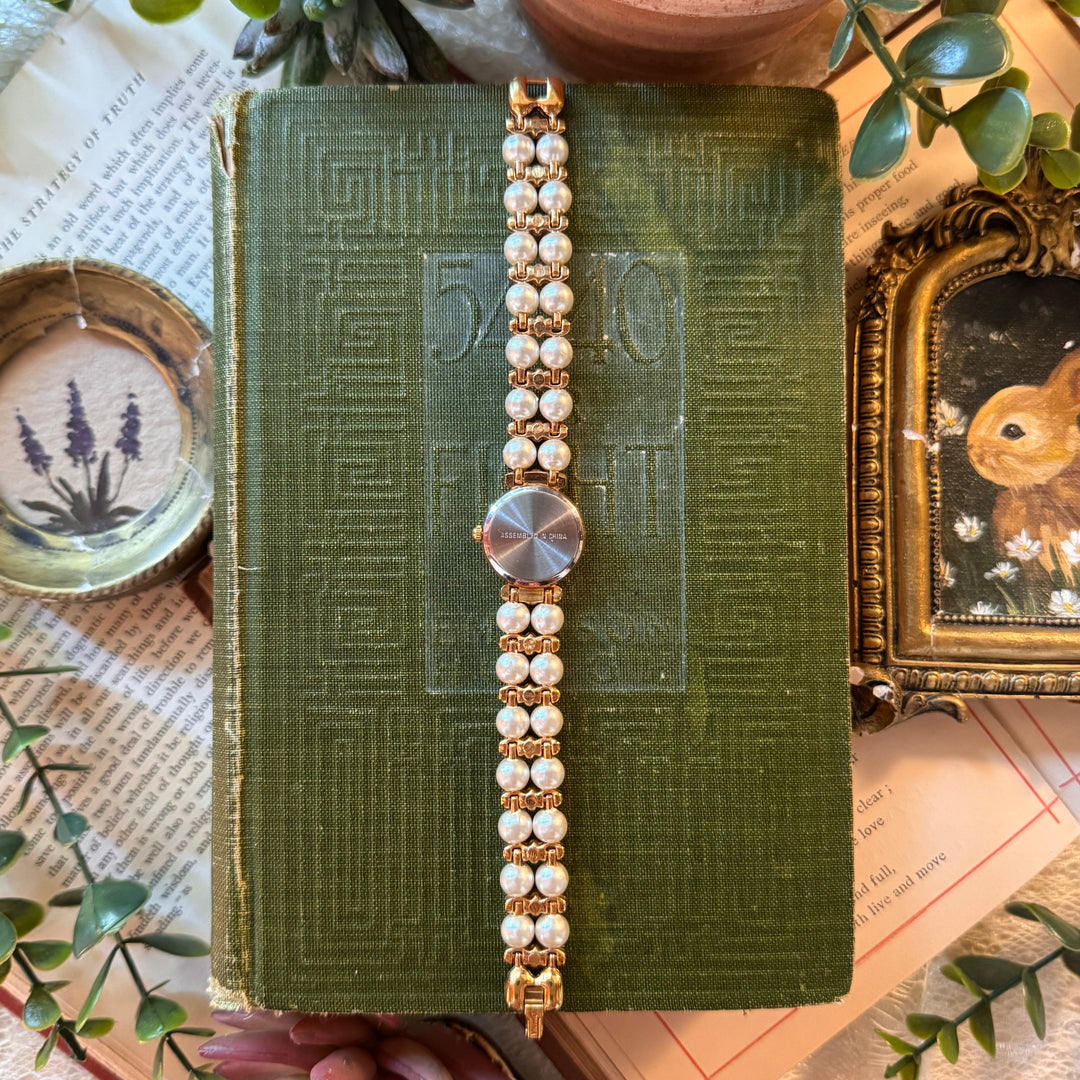 Gold Pearl Watch
