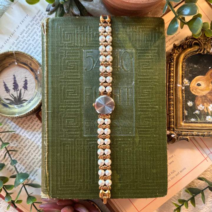 Gold Pearl Watch