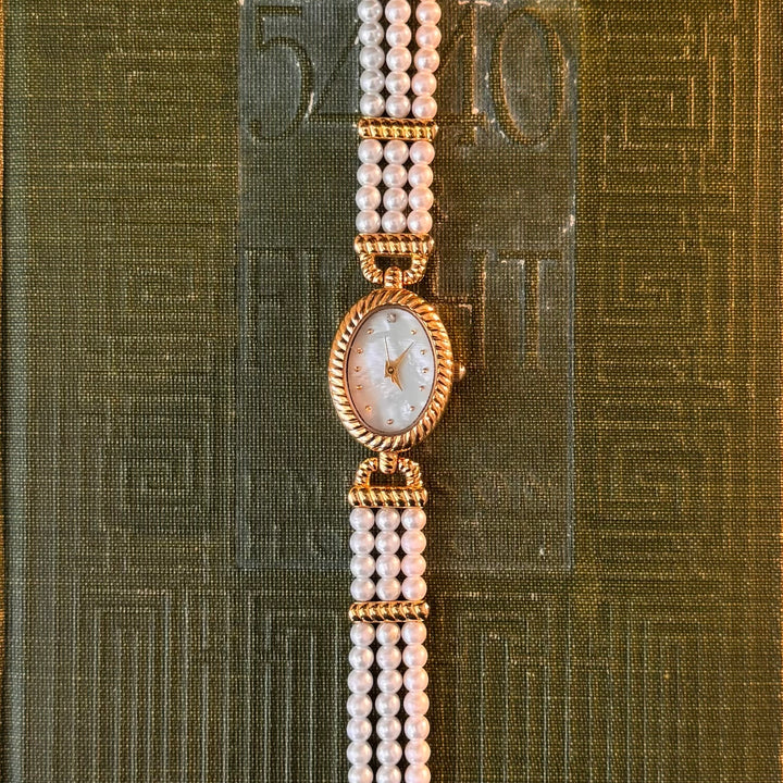 Gold Pearl Watch