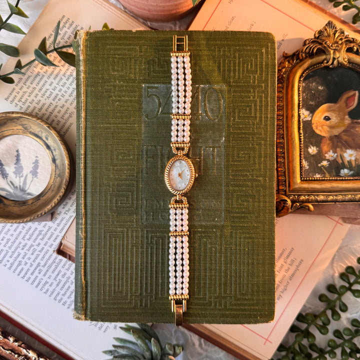 Gold Pearl Watch
