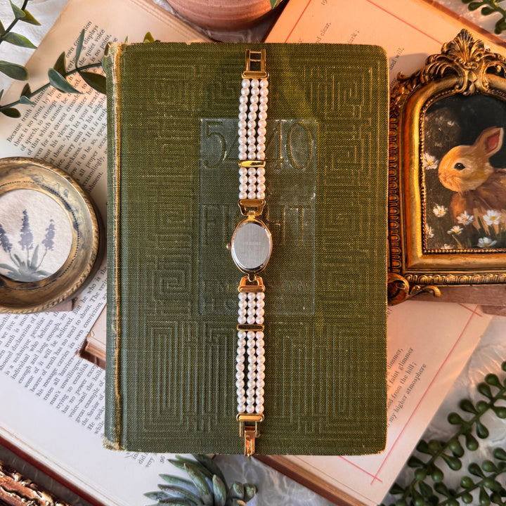 Gold Pearl Watch