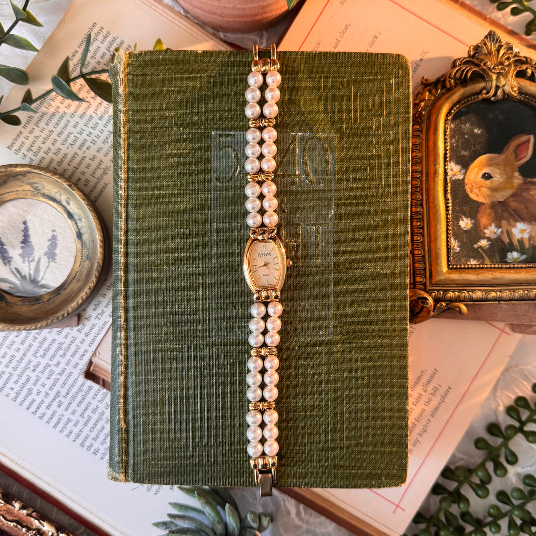 Gold Pearl Watch