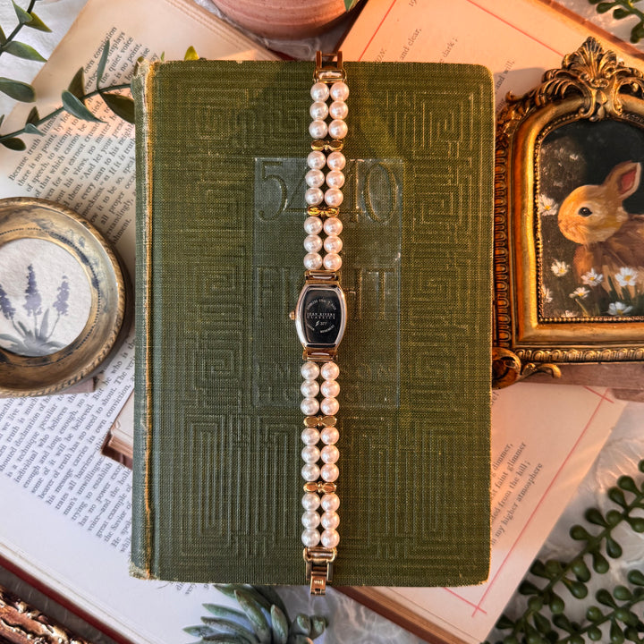 Gold Pearl Watch