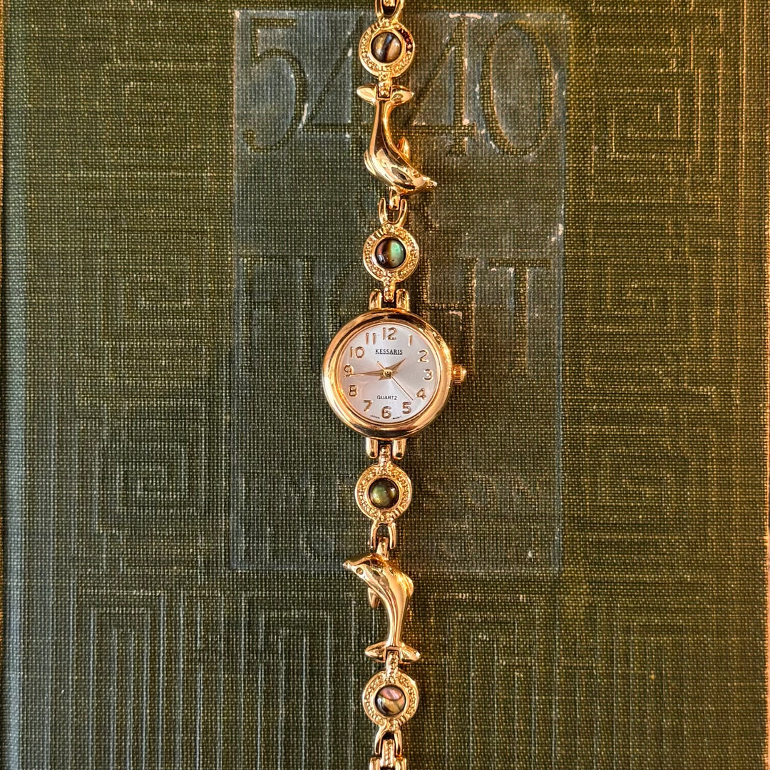 Gold Abalone Dolphin Watch