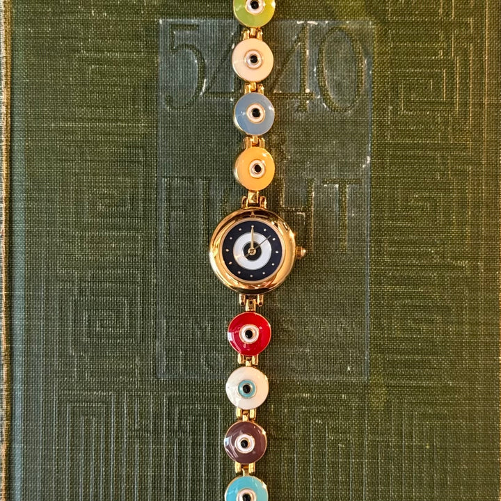 Extremely Rare Flippable Gold Joan Rivers Evil Eye Watch