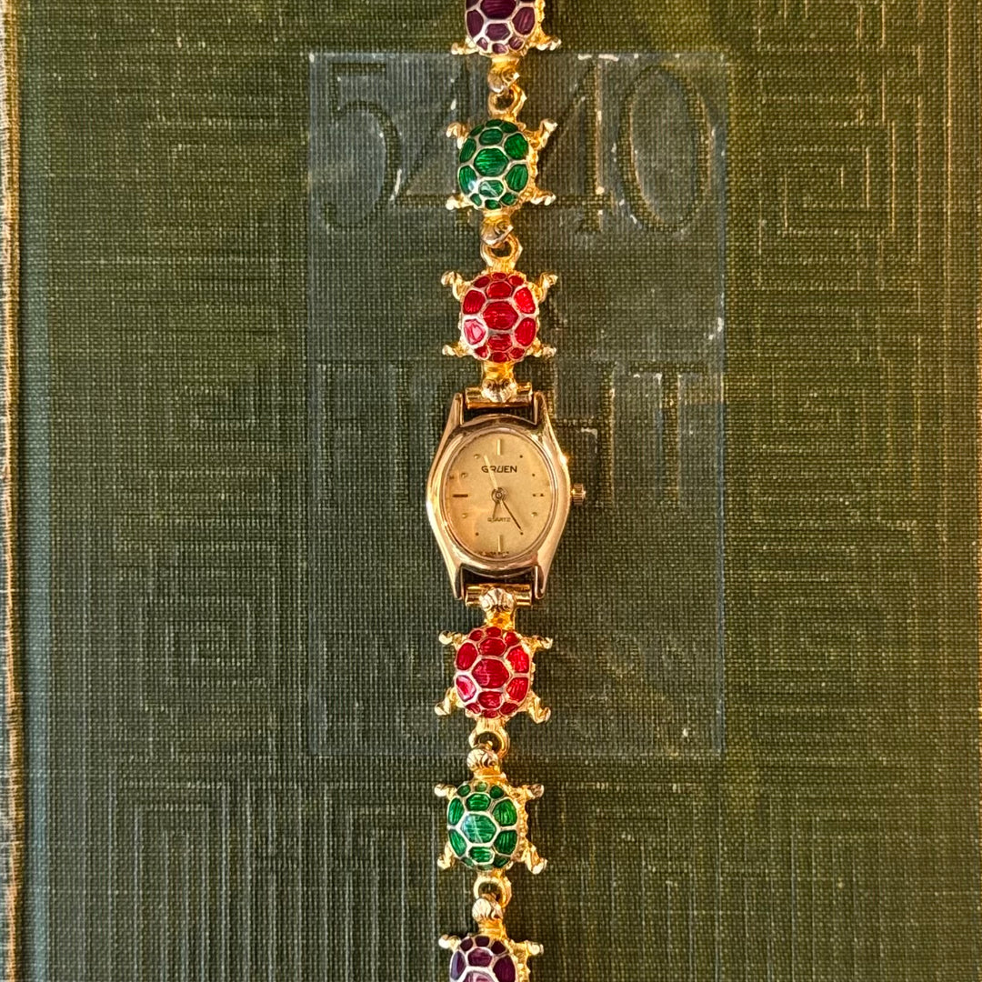 Rare Gold Turtle Watch