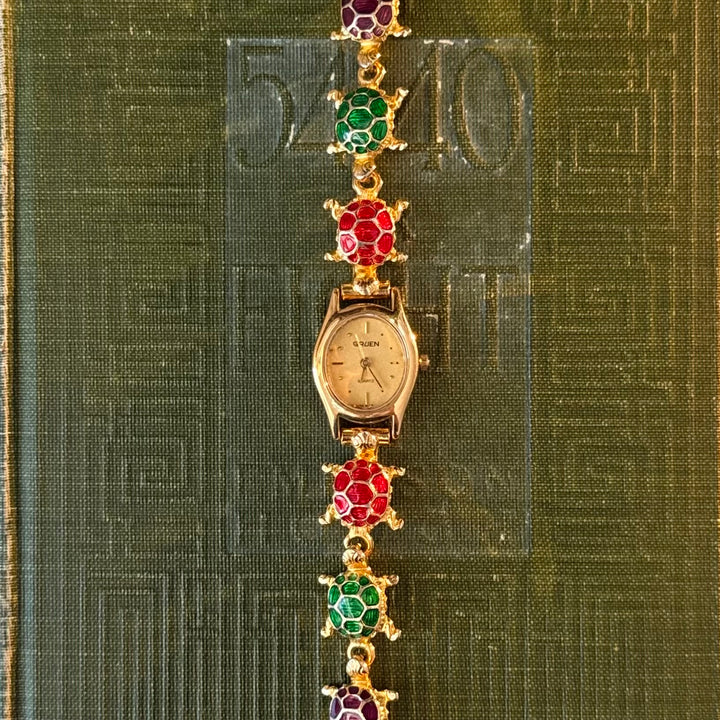 Rare Gold Turtle Watch