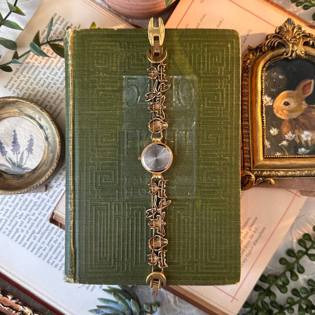 Gold Insect Charm Watch