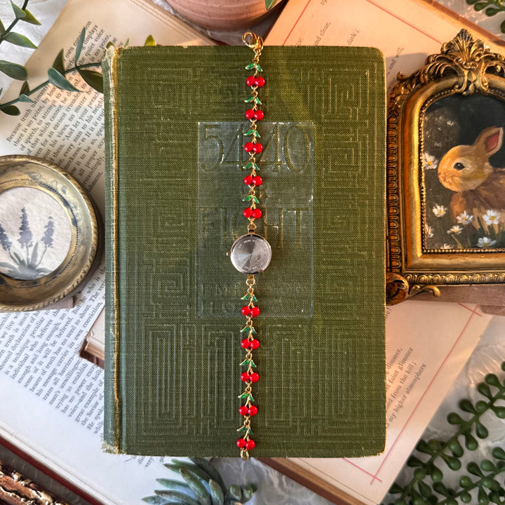 Repurposed Gold Cherry Watch
