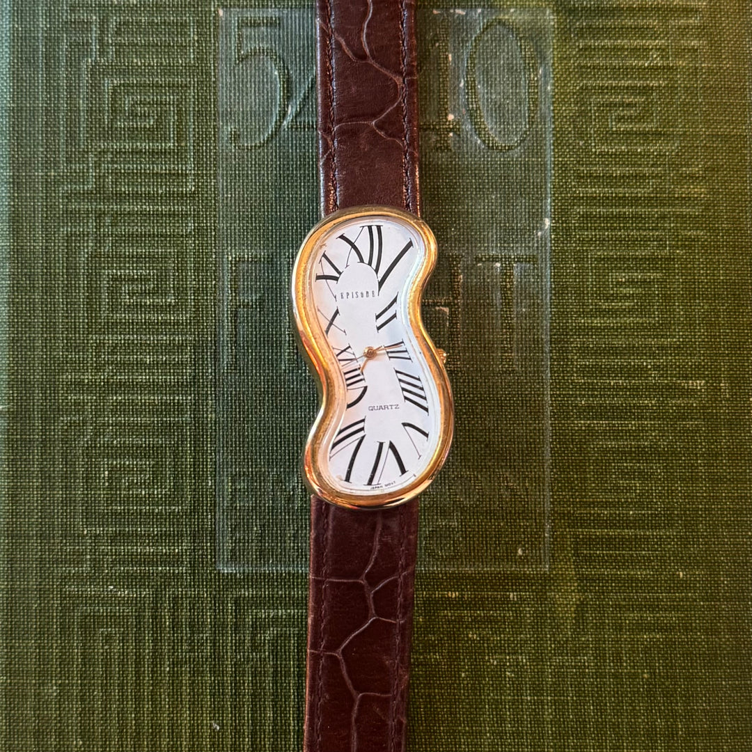 gold Salvador Dali Inspired Watch