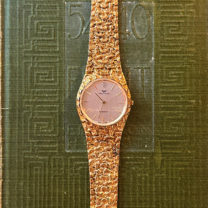 Gold Nugget Texture Watch