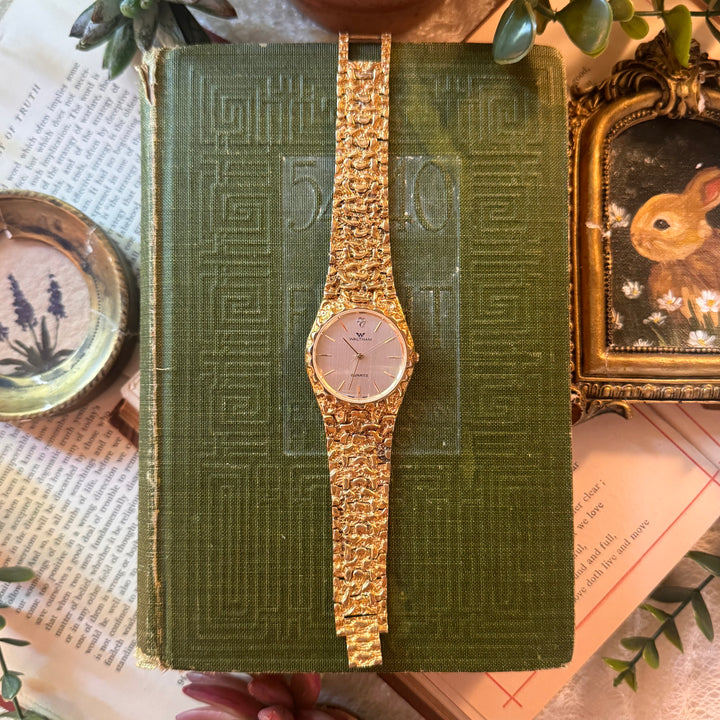 Gold Nugget Texture Watch