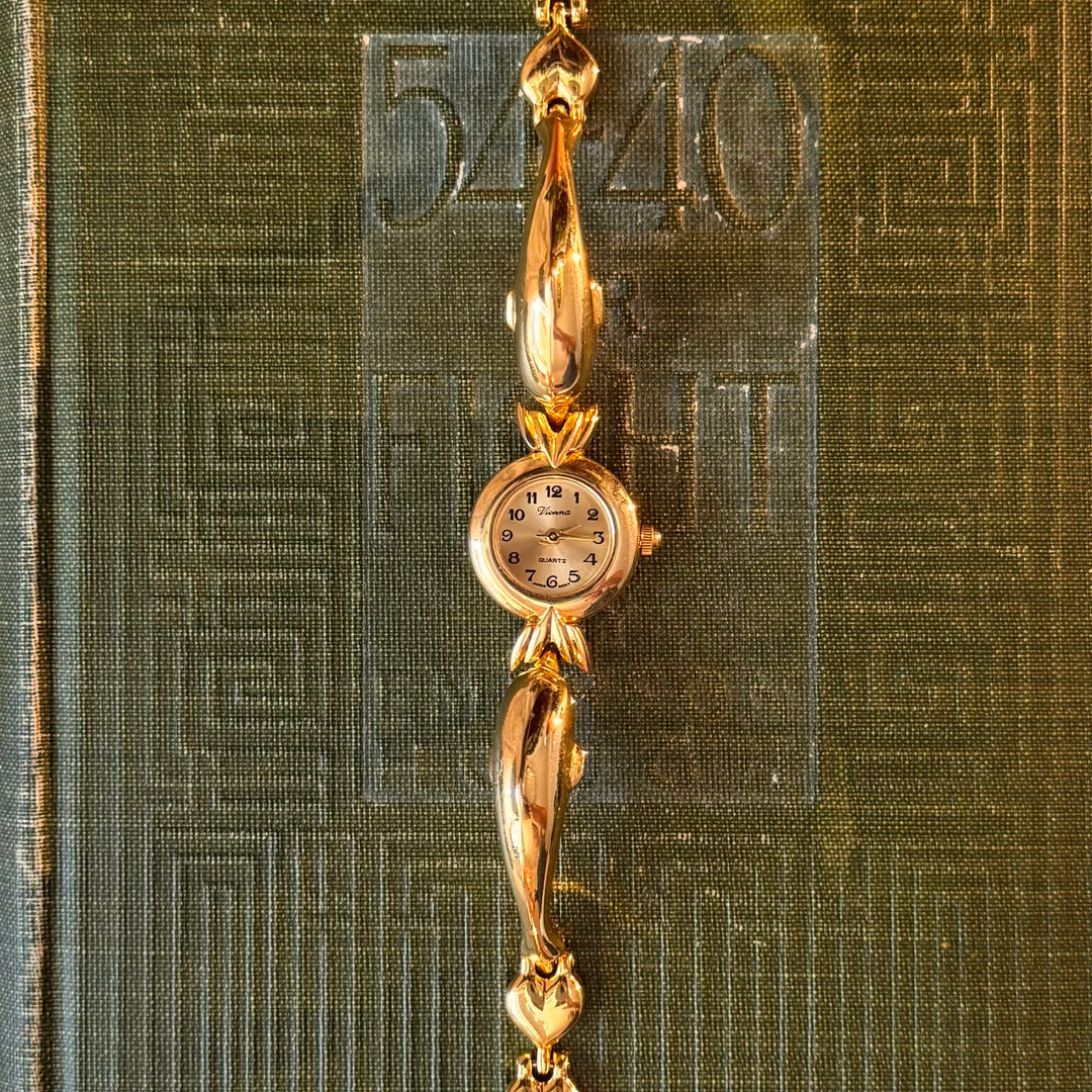 Gold Dolphin Watch
