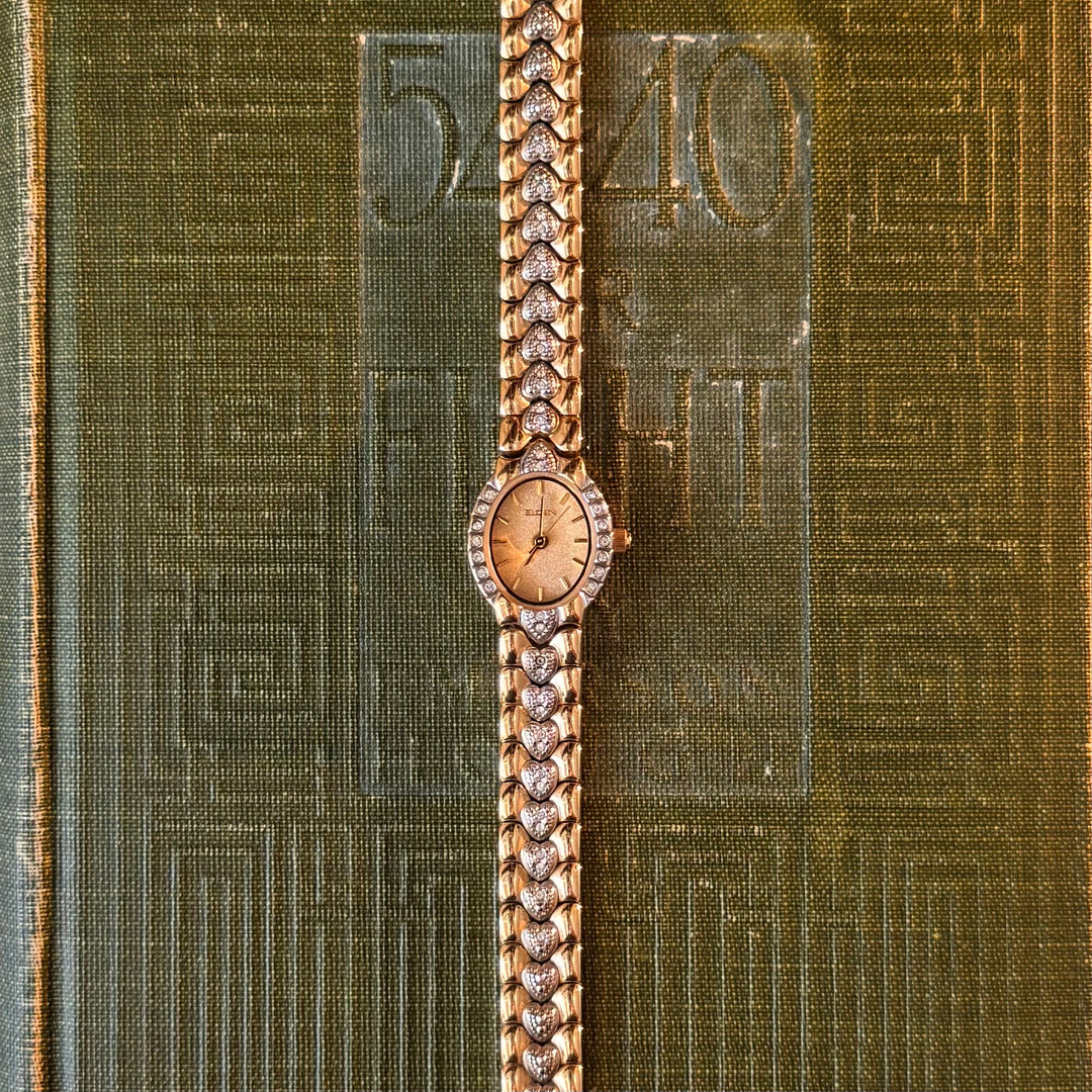 Two Tone Heart Watch