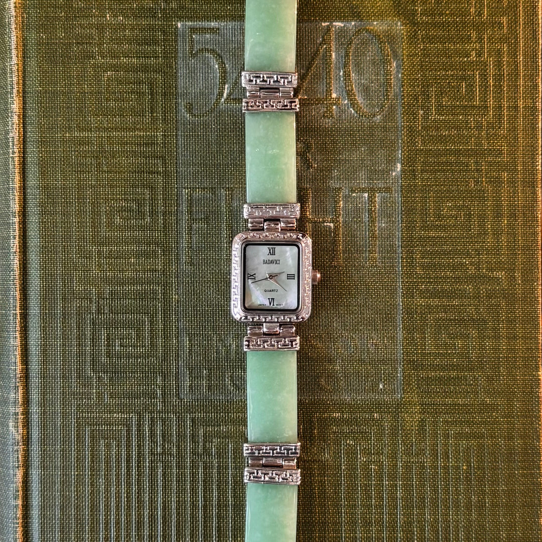 Silver Jade Watch
