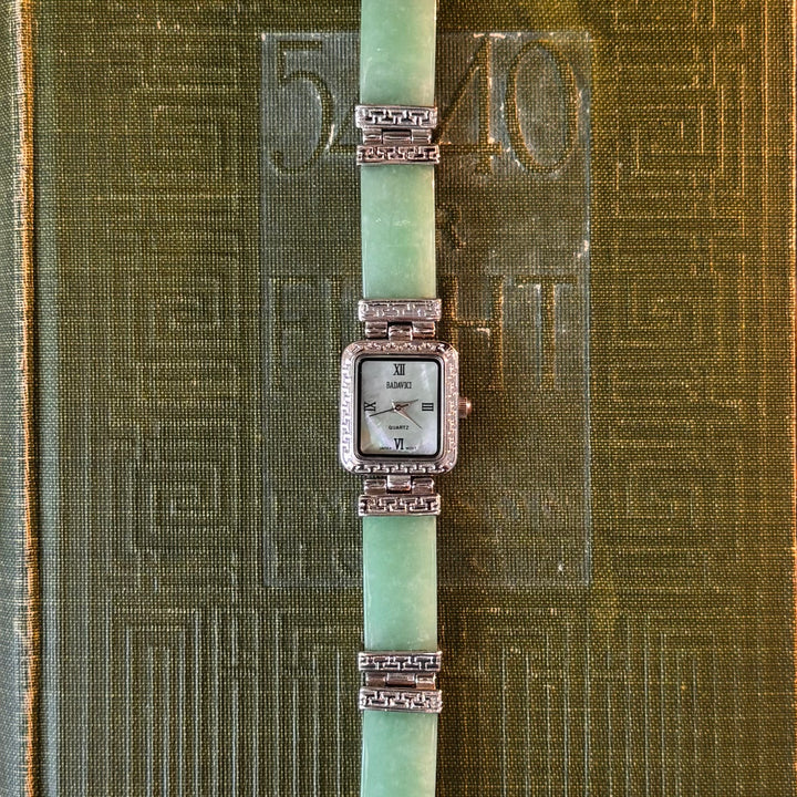Silver Jade Watch