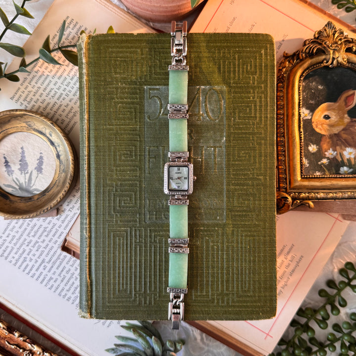 Silver Jade Watch