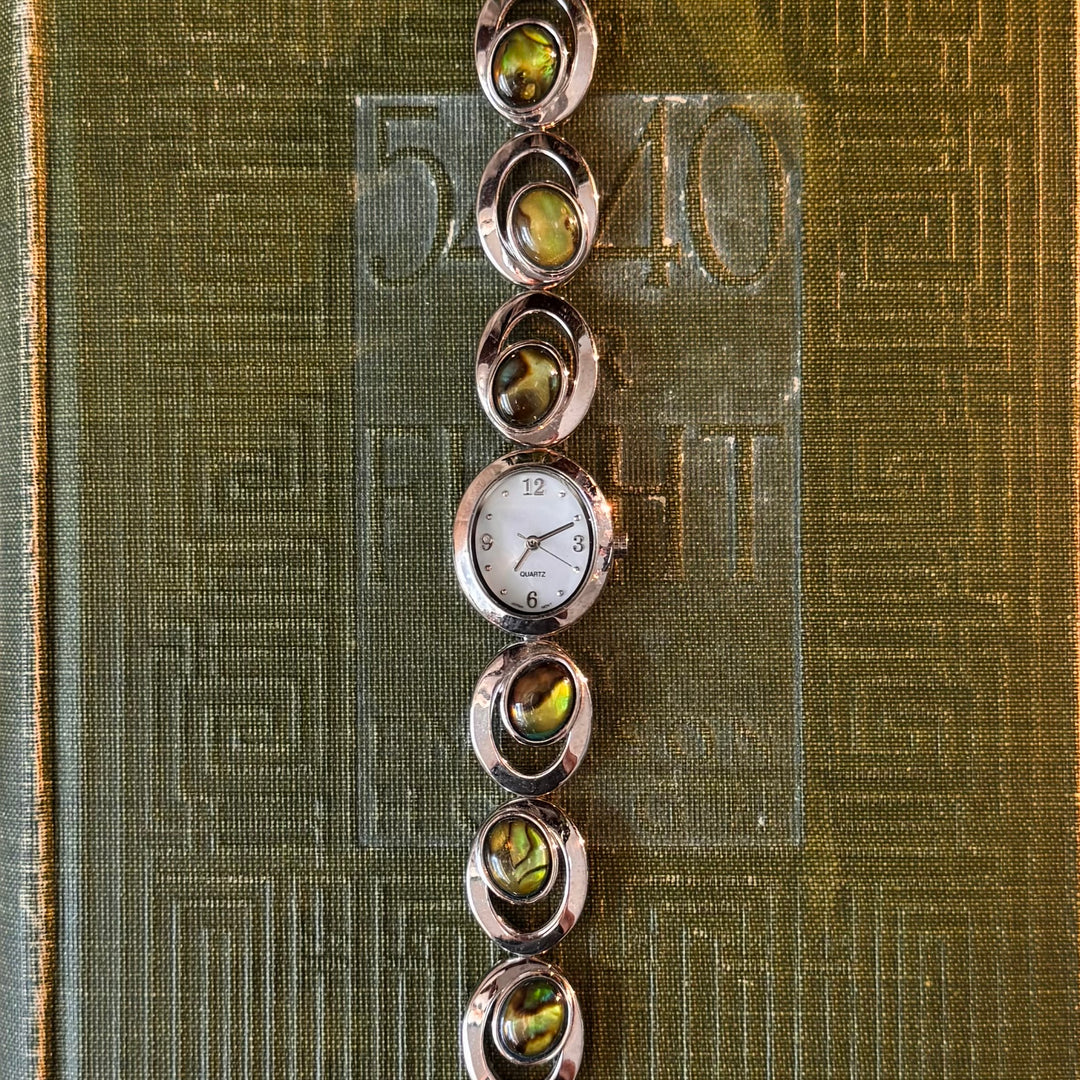 Silver Abalone Watch